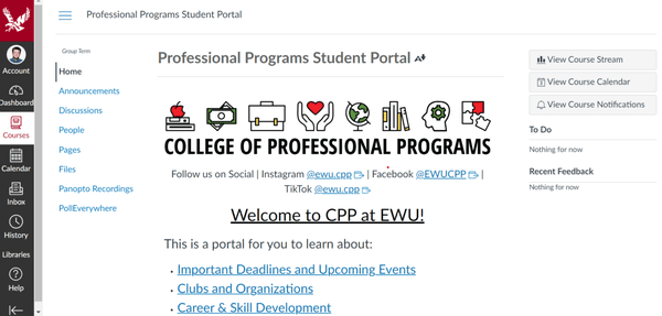 EWU Canvas Portal