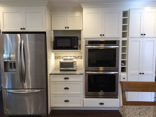 Kitchen Renovation in Niantic CT.  Full kitchen design and remodel with new cabinets, granite countertops #remodeling #kitchen #design