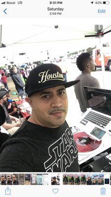 DJ Esco Live in the mix and Hosting for KPFT 90.1 FM at the Houston Art Car Show