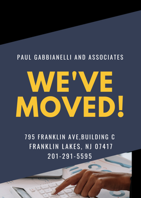 We are located in Franklin Lakes, NJ.
 Call for an appointment to see our new offices.