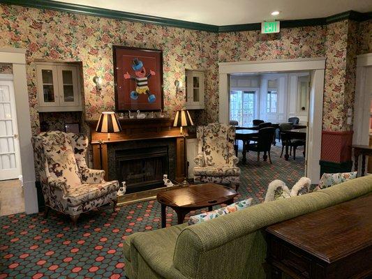 Different angle of the breakfast area, lower deck. Another room for more eating space is seen on the right side