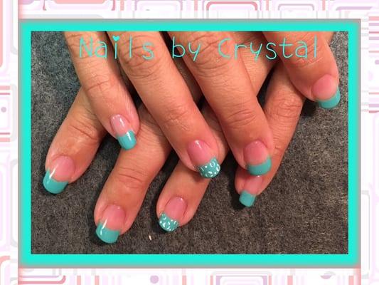 Shellac manicure on natural nails