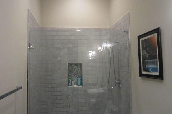 Tile shower