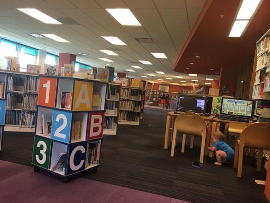 Children's section and computers