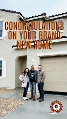 Congratulations to my buyers in San Tan Valley on their brand new home!