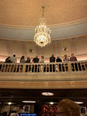 Another view of the chandelier. So pretty!