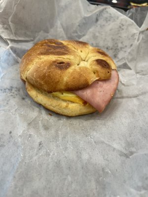 Ham and Cheese Breakfast Croissant