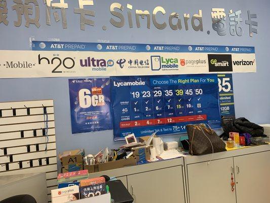 all carrier prepaid sim card actived and recharge plan