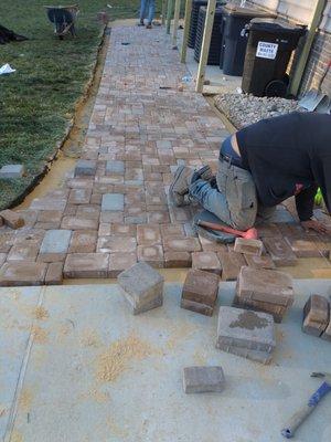 Making a paver patio