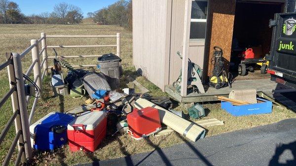 Shed cleanout Clarmore, OK