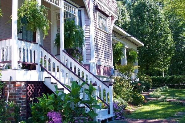 Side Porch, Roses and Lace