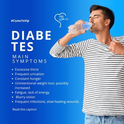 Experiencing any of these symptoms?  Stay alert, it could be diabetes!