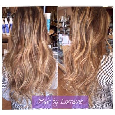 Carmel tone balayage highlights