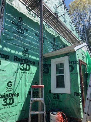 Siding install on townhome in Centreville, VA