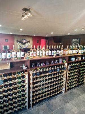 Our winery boasts over 33 different wines to choose from.