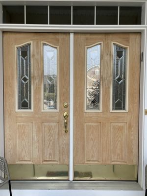 Exterior Front Door Stain Stripped