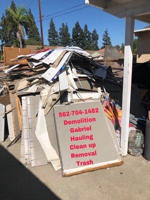 Demolition removal trash hauling clean u.p