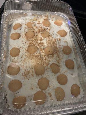 Fresh banana pudding