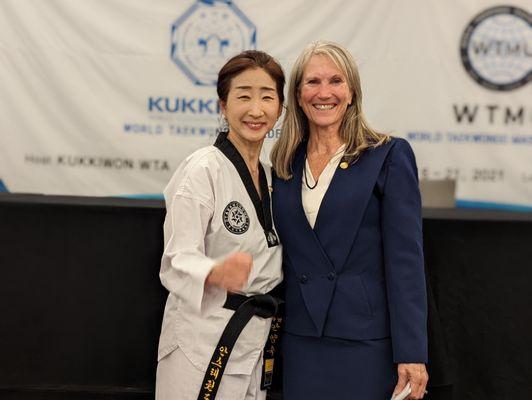 Master Sorenson with Master An at her to International Examiner Course in Chicago (Nov 2021)