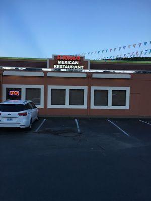 This Mexican restaurant was near this gas station!  I ordered Mozarella sticks ( Facepalm - who orders that in a Mexican restaurant)