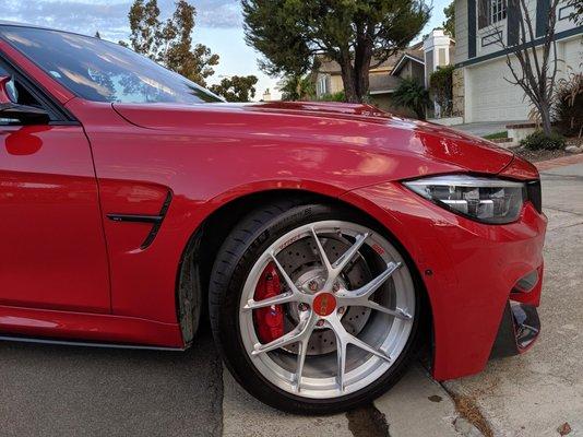 BMW M3 caliper painting