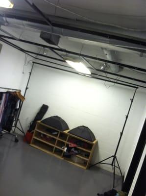 Here is my photography room at brickbox.