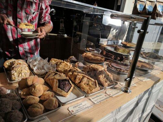 Pastry display.