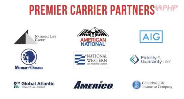 These are just some of our carriers we do business with.