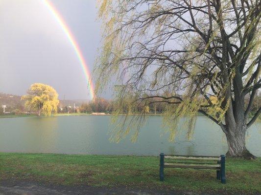 Rainbow over Friendship Village Campground