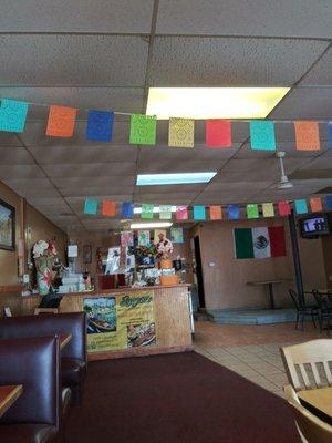 Inside Lagunas Restaurant in Clearlake.