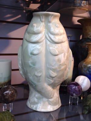 Mother-of-Pearl Koi Vase (Got one several years ago for my mom on Mother's Day.  Mama loves her koi.  See her pond in my profile pic.)