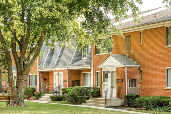 Exterior apartment home entrances