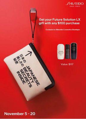 Get your future solution lx gift with any $100 purchase. From November 5 - 20 until supplies last.