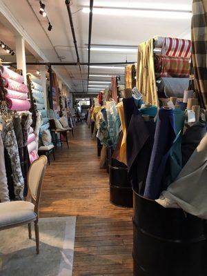 Aisles of fabric