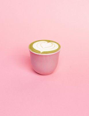 Matcha latte with oat milk