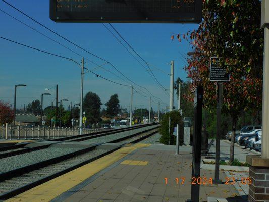 The looks of the Beyer Blvd Station is one that is in the midst of the neighborhood and with medical buildings nearby.