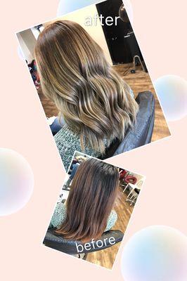 balayage and style by Jason