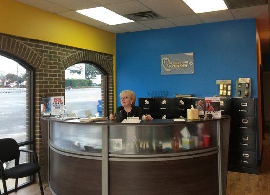 Our colorful front desk area is just the first part of our exciting decor!