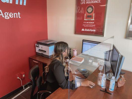 Hard at work! Come and see how my team at Mario Russo - State Farm Insurance Agency can help with all your insurance questions!