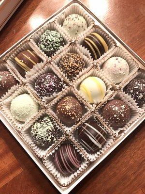 A friend brought me this box of delicious truffles.