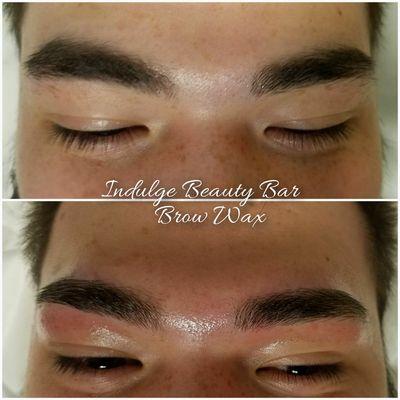 Mens brow wax.