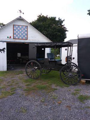 One of the carriages used to give rides through the Big Valley area... Also there is a guest house you can rent nightly..weekly...etc..