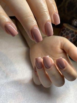 Gel overlay. Nude.