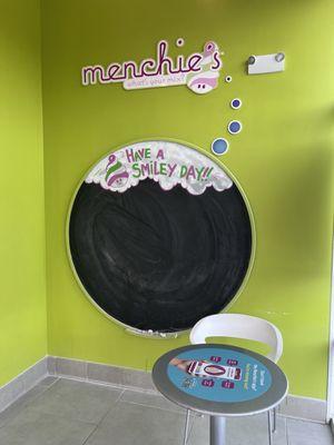 A chalk board for kids to draw on :)