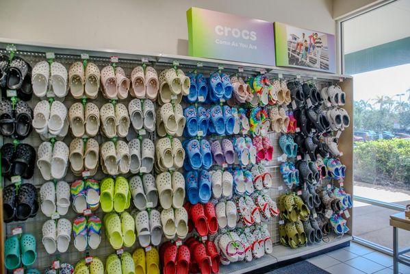 Shot of Popular Brand Section (I.e. Croc Shoe Wall)