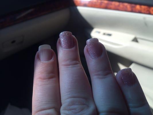 My nails the day after the service!