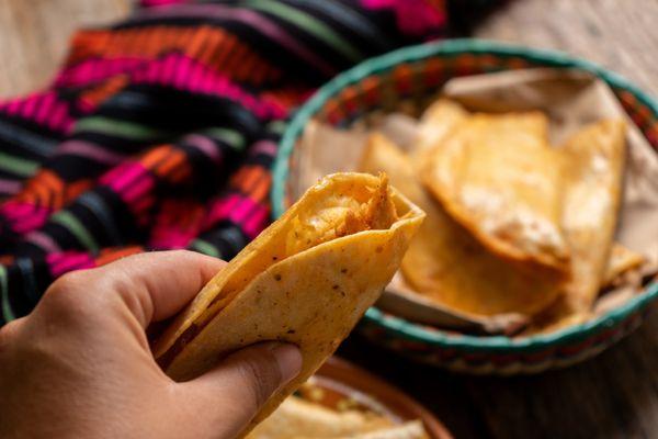 We offer vegetarian options! Potatoes and Soy Chorizo taco.