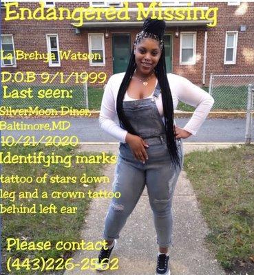 Last call made to this taxi service...THEY REFUSE TO HELP THE FAMILY!!! Please contact BMPD if you have seen this young lady #FindLaLa