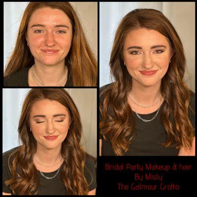 Mobile Makeup Service: Bridal party makeup and hairstyle