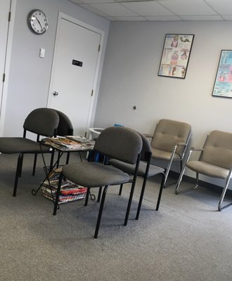 Waiting area at NEW location